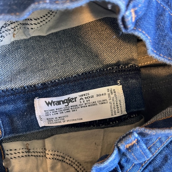 Wrangler cowboy cut slim fit jeans 3x34 - stonewash blue - Picture 6 of 8